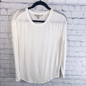 ✨ Long Sleeve White Athleta Shirt - Size Small, Good Used Condition